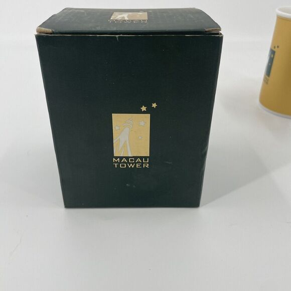 Macau Tower China Coffee Cup Mug You Are Here “Gold” - Picture 9 of 9